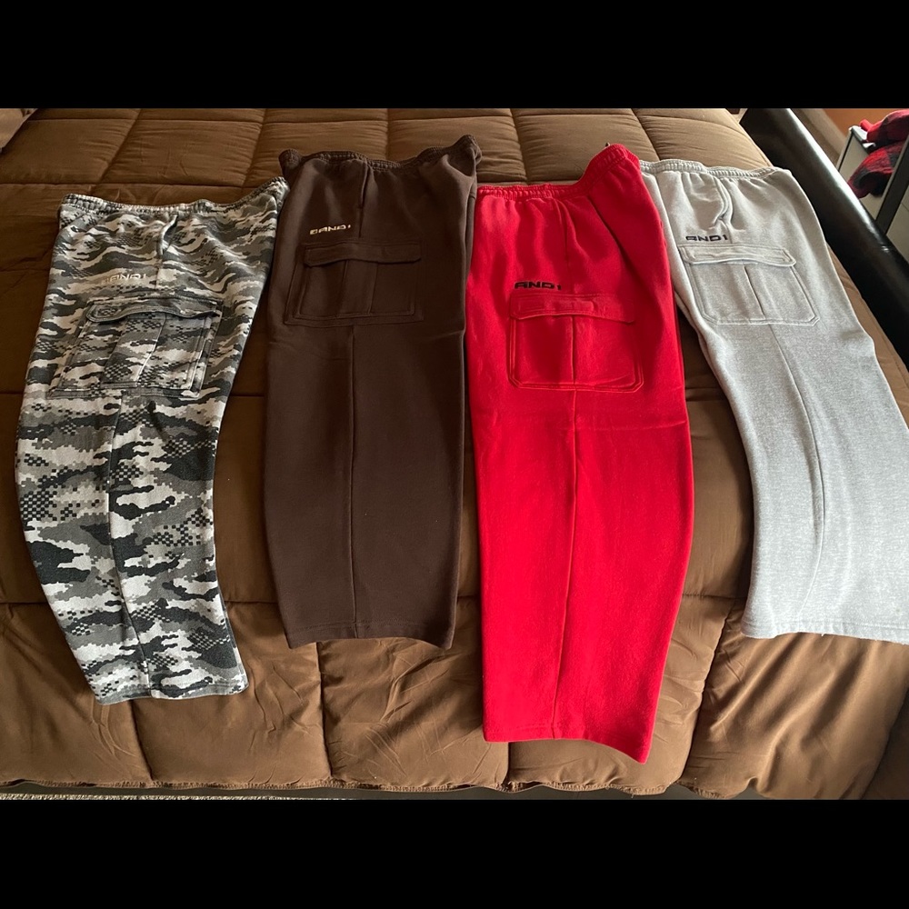4/$35.  Men’s And1 Cargo Sweatpants.